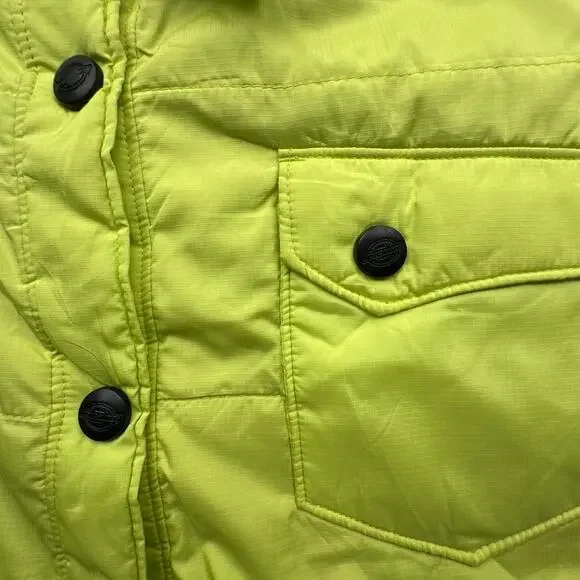 Dickies Performance System Thinsulate Jacket Men 2XL Collared Neon Yellow - Picture 13 of 14